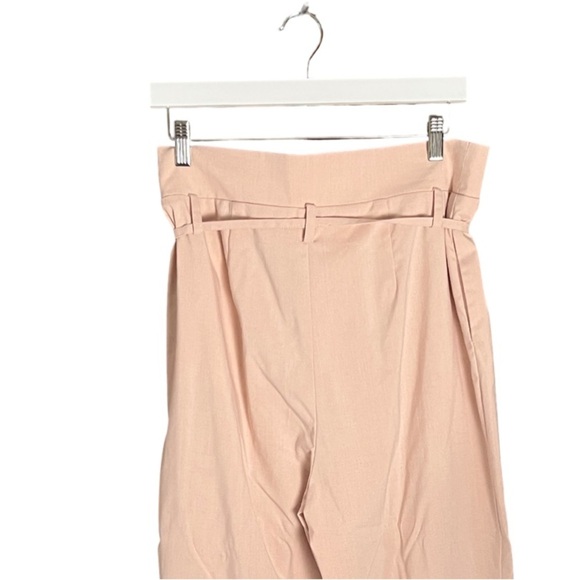 New 1.STATE Women’s High-Waisted Tie Front Pleated Trousers | Size 10 | Pink - Picture 6 of 14